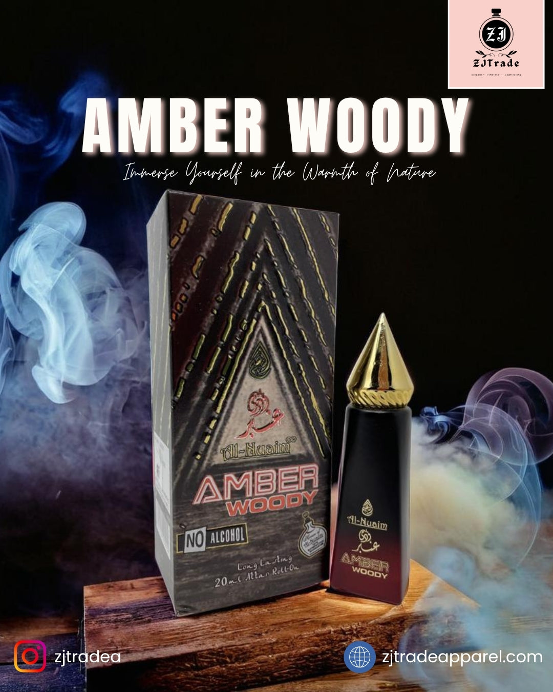 Amber Woody 20ml roll on